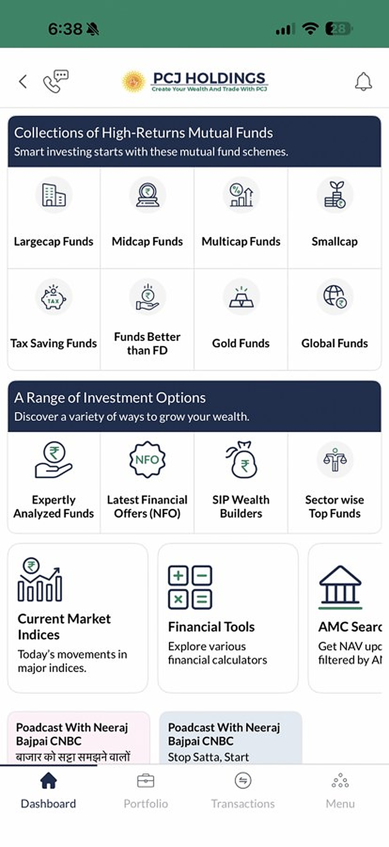 PCJ Wealth screen